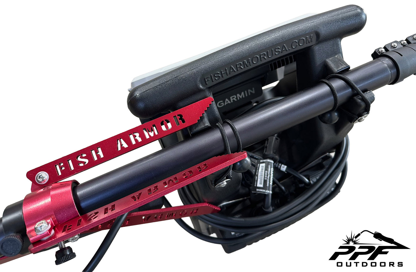 Complete Fish Armor Pro Ultra Lite Shuttle Garmin Livescope Ice Fishing Bundle (assembled)