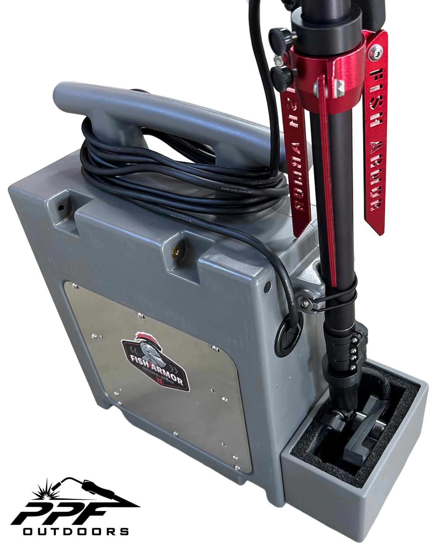 Complete Fish Armor Pro Extreme Shuttle Garmin Livescope Ice Fishing Bundle (assembled)