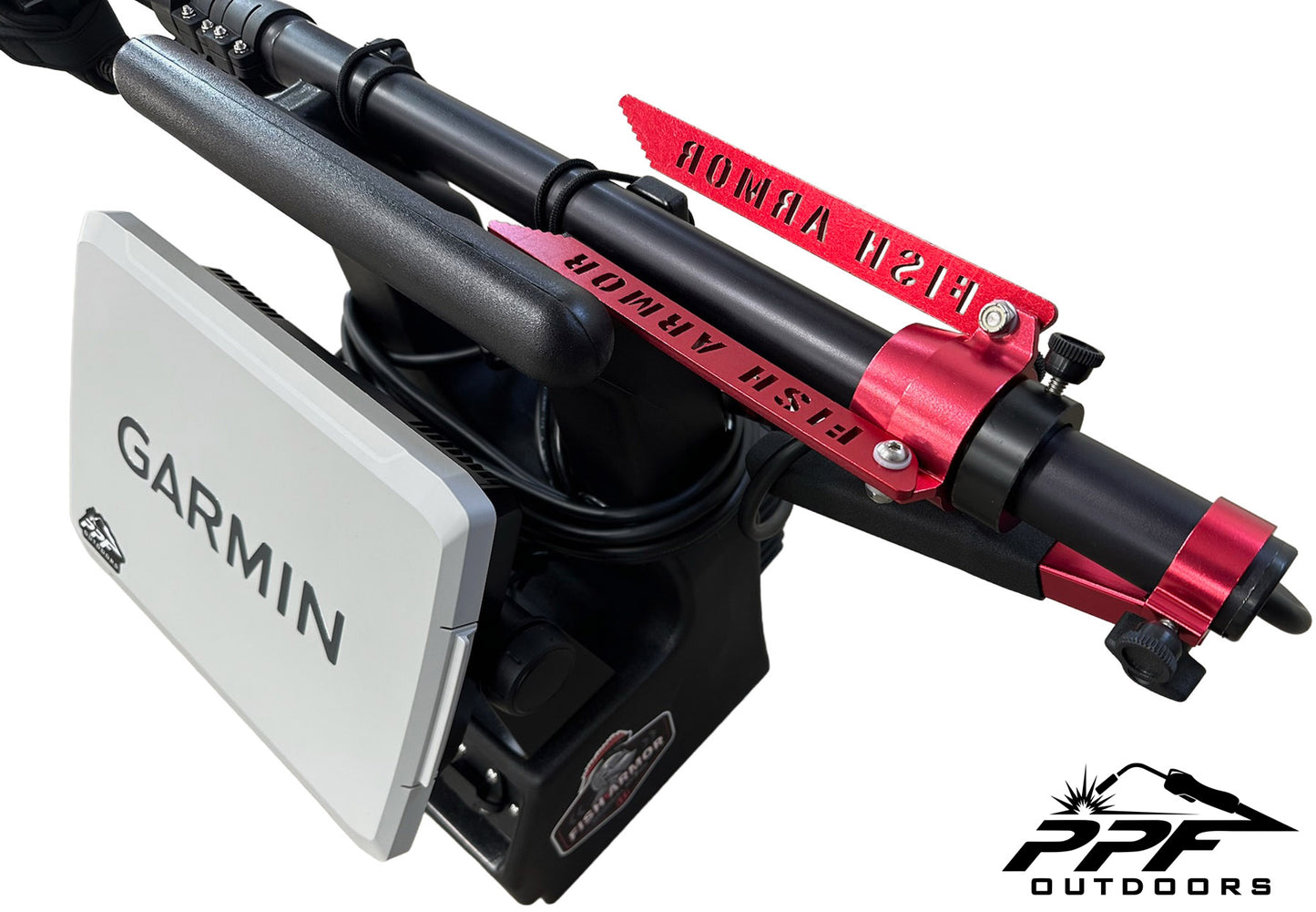 Complete Fish Armor Pro Ultra Lite Shuttle Garmin Livescope Ice Fishing Bundle (assembled)