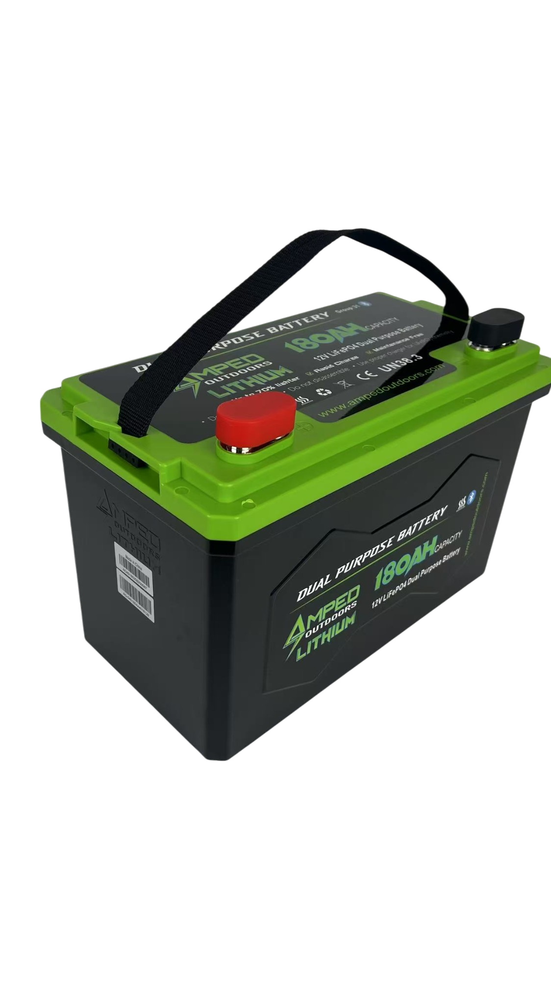 180Ah Dual Purpose Lithium Battery (Cranking) 12.8V - Bluetooth - IP67 Waterproof - Heated