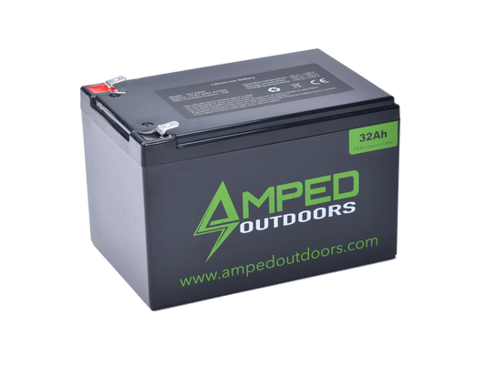Amped 32Ah Lithium Battery (14.8V NMC) with Charger
