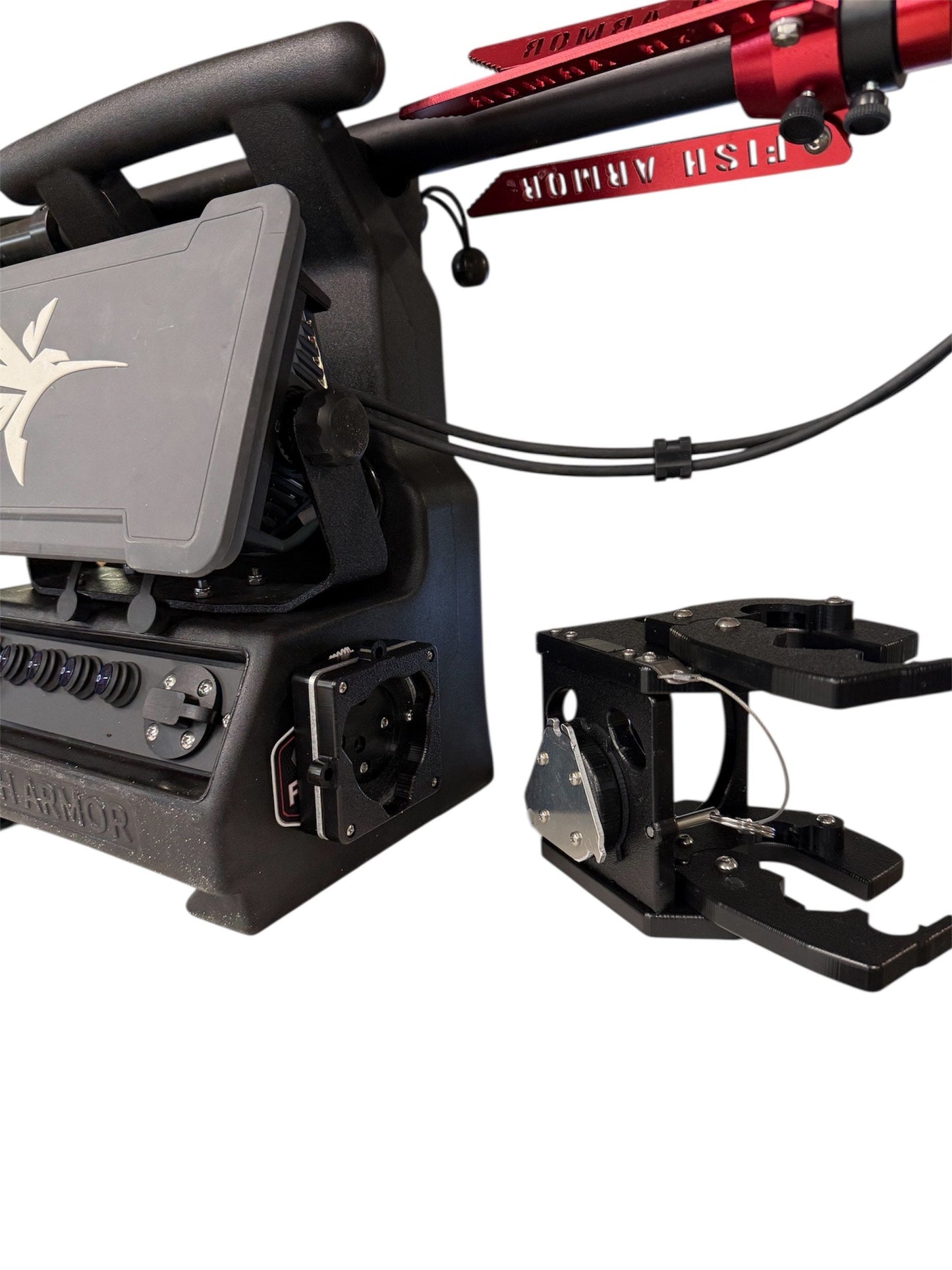 Sidewinder with Quick Draw mount For Fish Armor Ice Shuttle (Pro Extreme, Pro Lite and Pro Ultra Lite)ra